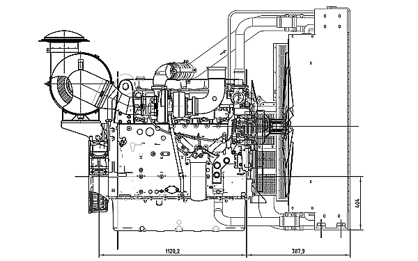 QSZ13-G10東風(fēng)康明斯柴油發(fā)動(dòng)機側面尺寸圖.png