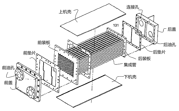 風(fēng)冷式機油冷卻器結構圖.png