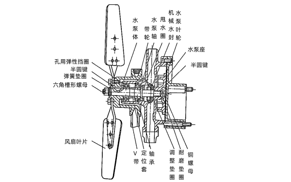 柴油機水箱風(fēng)扇的構造圖.png