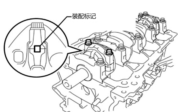 柴油機連桿蓋上裝配對準標記.png