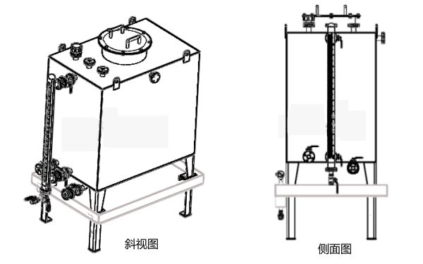 柴油發(fā)電機儲油箱構造圖紙.png