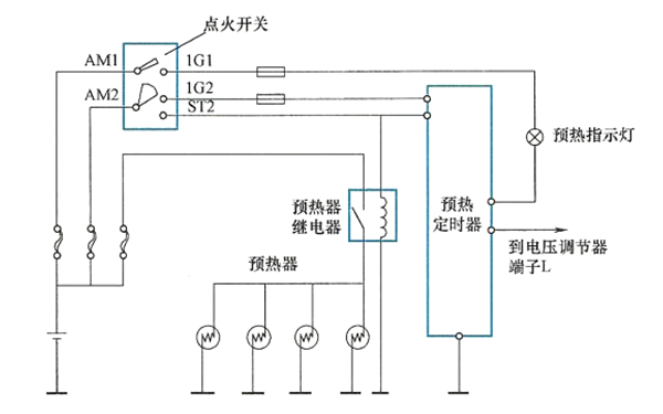 預熱器固定延時(shí)型電路-柴油發(fā)電機組.png