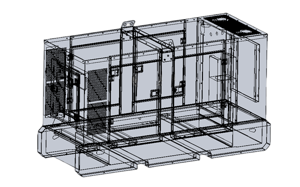 超級靜音柴油發(fā)電機設計模型線(xiàn)性結構圖.png
