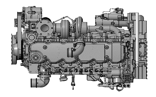 QSB6.7-G31東風(fēng)康明斯發(fā)動(dòng)機外形平面三維圖.png