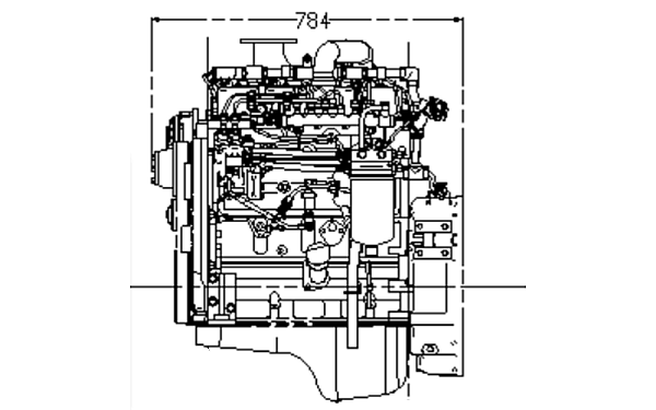 QSB3.9-G31東風(fēng)康明斯發(fā)動(dòng)機外形右視圖.png