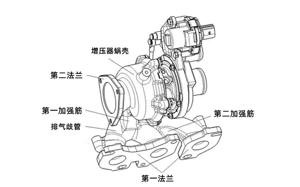 增壓器裝配圖-柴油發(fā)電機組.png