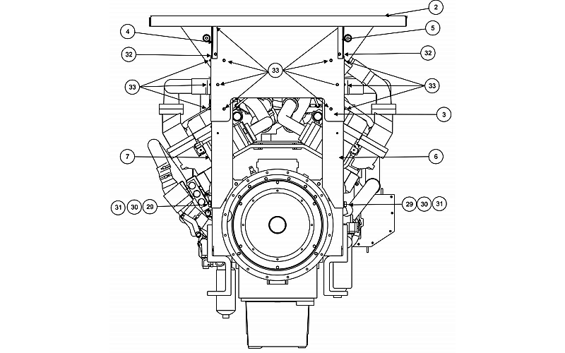 QSK60系列康明斯柴油機正面結構圖.png