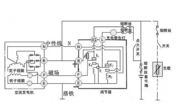 硅整流發(fā)電機調節器電路原理圖-柴油發(fā)電機組.png