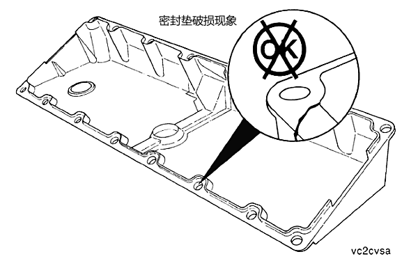 柴油機氣門(mén)室蓋墊損壞（破裂）.png