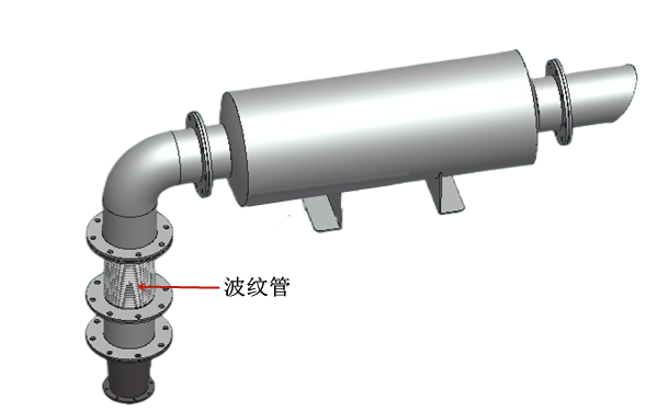 排氣管結構示意圖-柴油發(fā)電機組.png