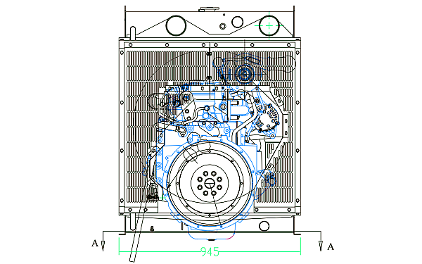 QSB6.7-G3東風(fēng)康明斯發(fā)動(dòng)機外形尺寸后視圖.png