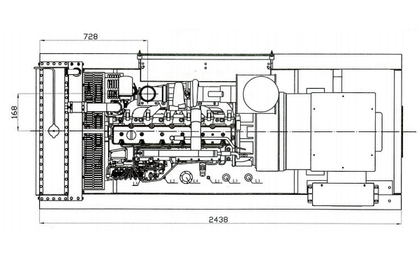 C200D5康明斯發(fā)電機組外形平面圖.png