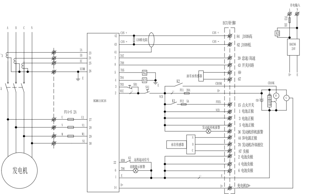 控制面板內部接線(xiàn)圖-QSB3.9,QSB5.9,QSZ13-G10電噴柴油發(fā)電機組.png