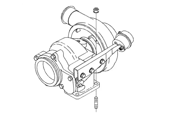 康明斯柴油發(fā)電機增壓器示意圖.png