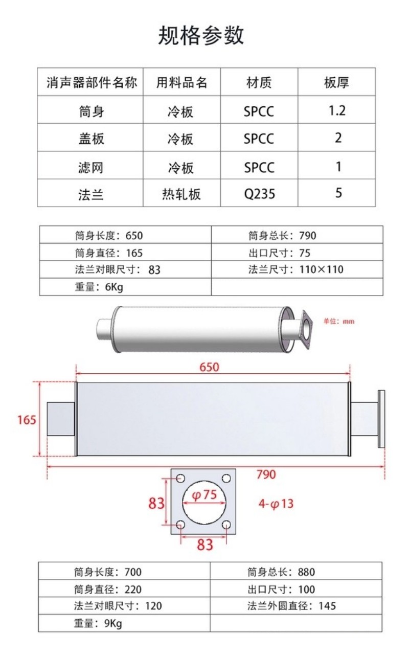 柴油發(fā)電機消聲器參數圖3.jpg