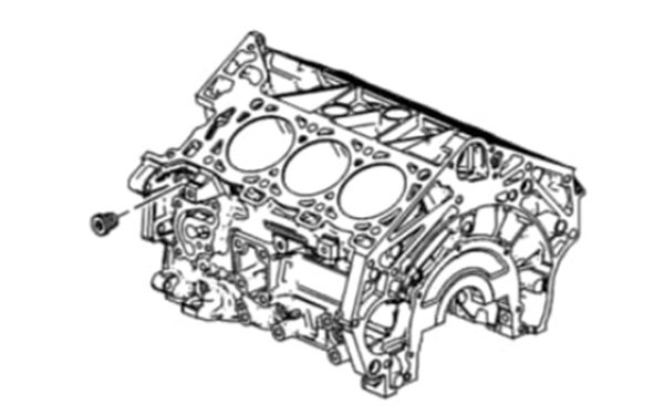 左側機油油道螺塞安裝圖-柴油發(fā)電機組.png