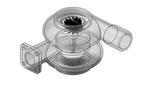 增壓器設計模型1-康明斯柴油發(fā)電機組.png