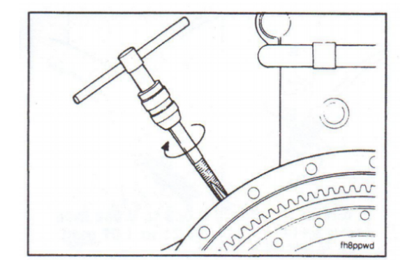 轉速傳感器安裝圖步驟五（攻絲）-柴油發(fā)電機組.png