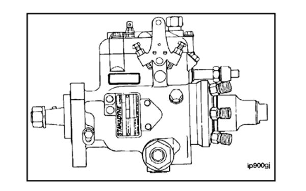 Stanadyne DB4泵銘牌位置圖-康明斯柴油發(fā)電機組.png