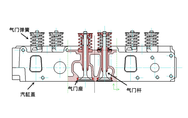 氣缸蓋總成圖紙-柴油發(fā)電機組.png