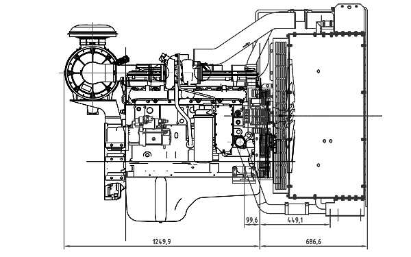 QSL8.9-G2東風(fēng)康明斯發(fā)動(dòng)機外形尺寸側視圖.png