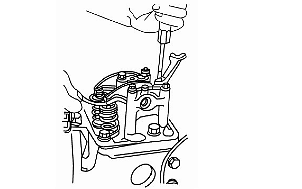 柴油機氣門(mén)間隙調整螺釘調節方法.png