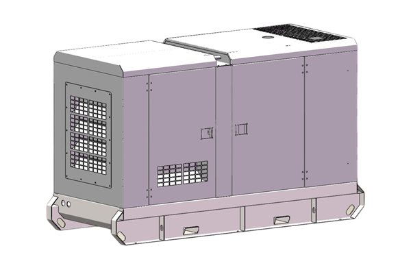 小型靜音型柴油發(fā)電機組斜視圖.png