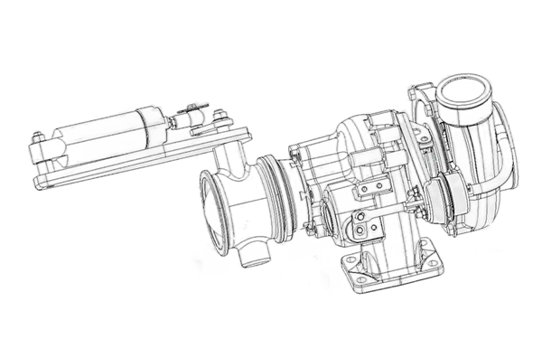 增壓器外形示意圖-康明斯柴油發(fā)電機組.png